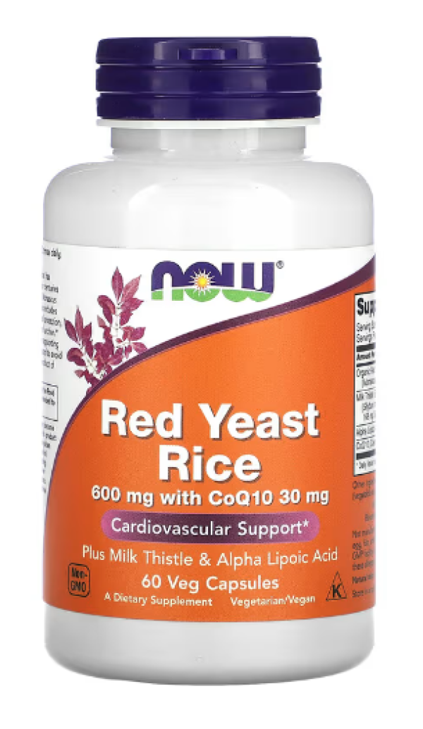 NOW Foods, Red Yeast Rice, 60 Veg Capsules