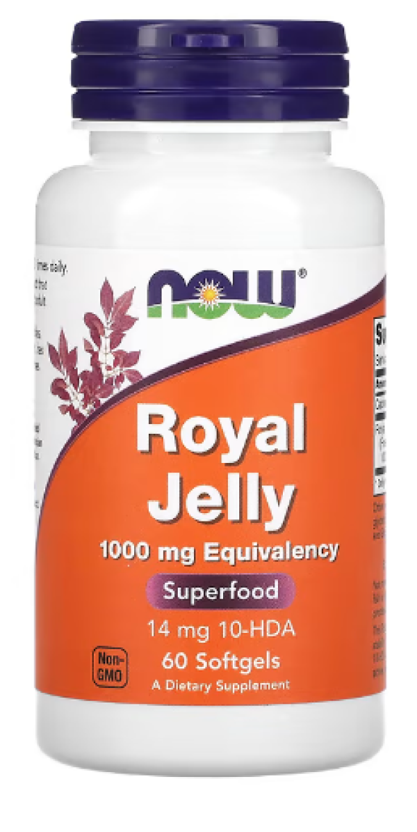 NOW Foods, Royal Jelly, 1,000 mg, 60 Softgels