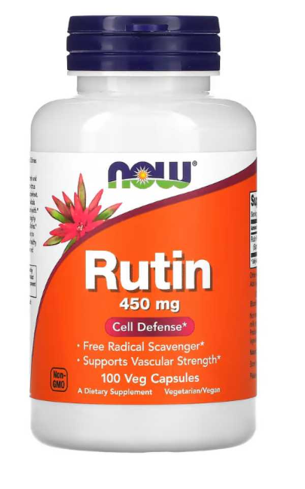 Now Foods, Rutin, 450 mg, 100 Veggie Caps