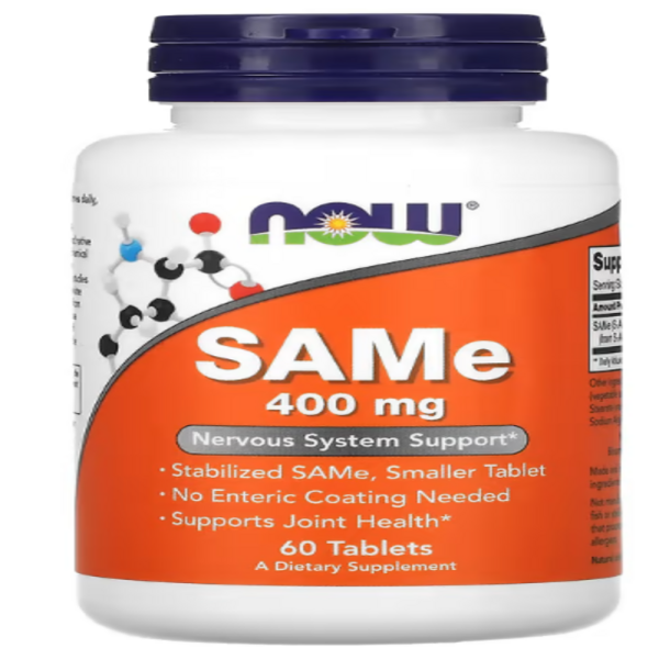 Now Foods, SAMe, 400 mg, 60 Tablets