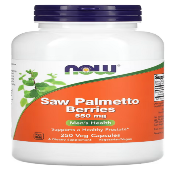 NOW Foods, Saw Palmetto Berries, 550 mg, 250 Veg Capsules