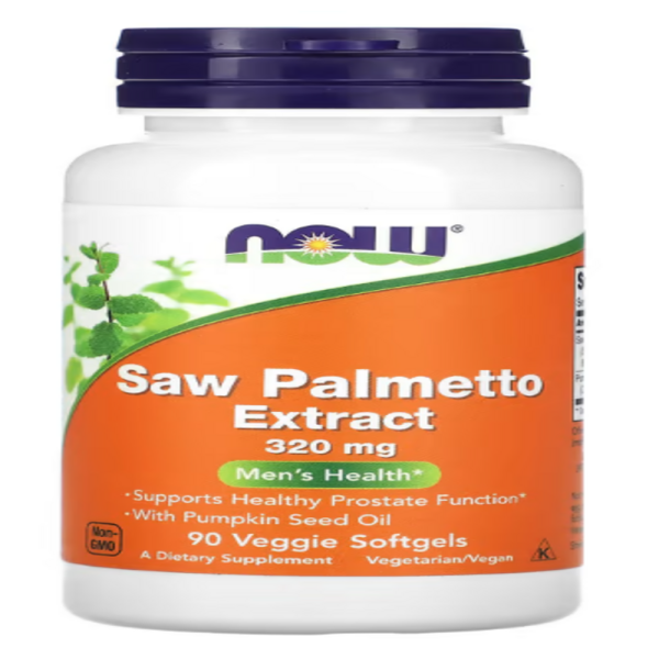 Now Foods, Saw Palmetto Extract, Men's Health, 320 mg, 90 Veggie Softgels