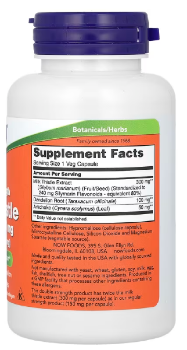 Now Foods, Silymarin, 300 mg, 100 Veggie Caps