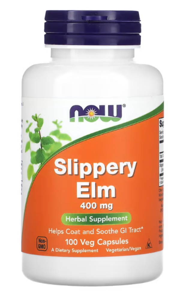 Now Foods, Slippery Elm, 400 mg, 100 Capsules