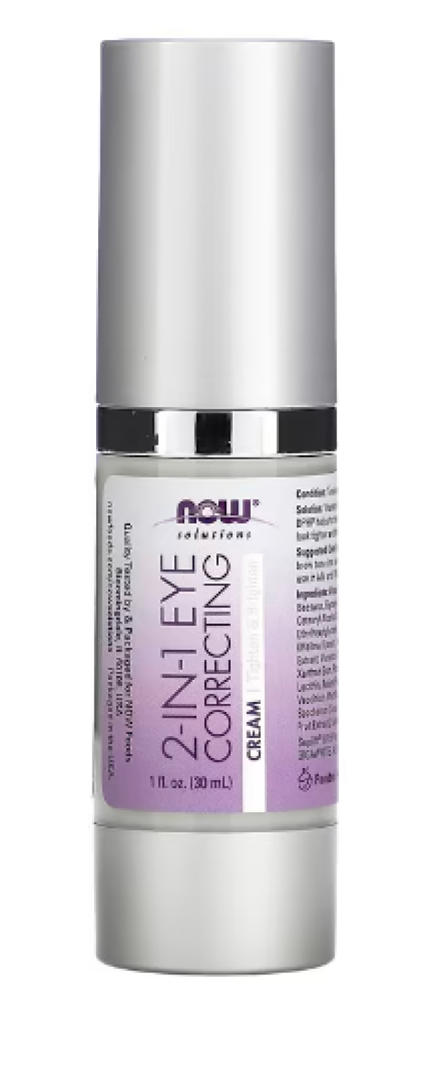 Now Foods, Solutions, 2 in 1 Correcting Eye Cream, 1 fl oz (30 ml)