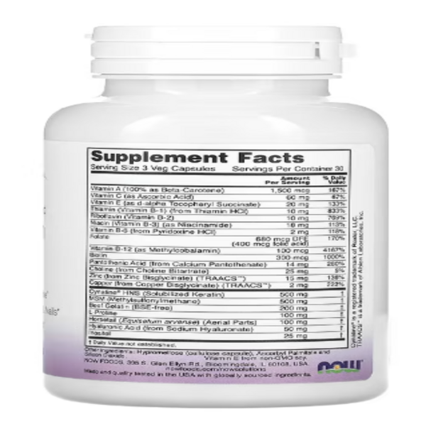 NOW Foods, Solutions, Clinically Advanced Hair, Skin & Nails, 90 Veg Capsules