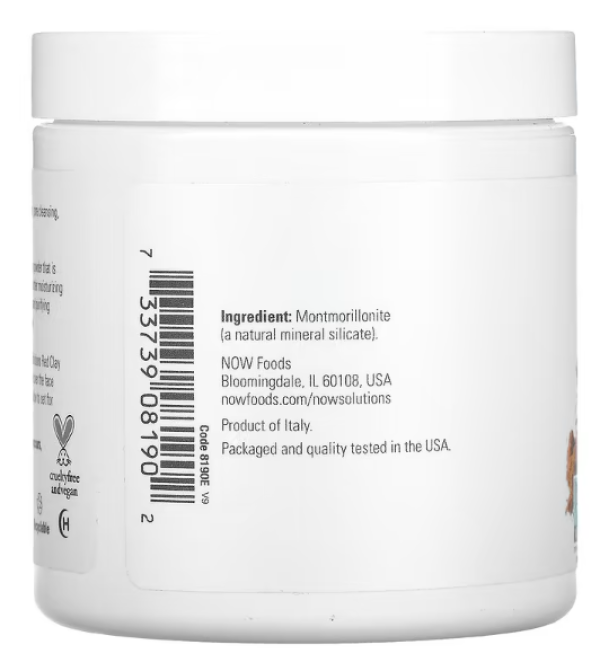 NOW Foods, Solutions, Mediterranean Red Clay Powder, 6 oz (170 g)