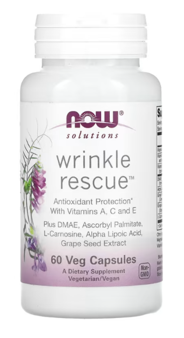 NOW Foods, Solutions, Wrinkle Rescue, 60 Veg Capsules