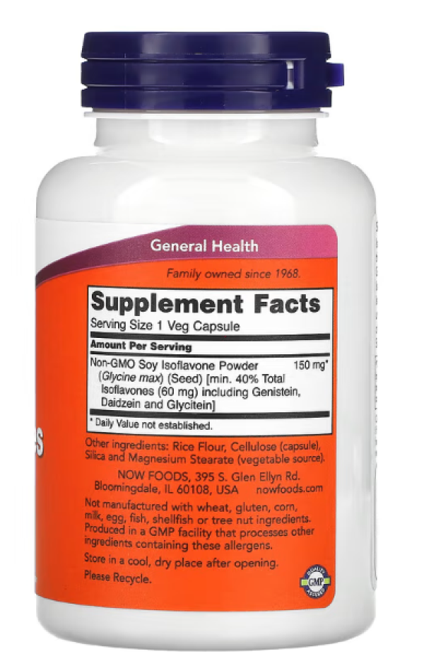 Now Foods, Soy Isoflavones, Extra Strength, 120 Vcaps