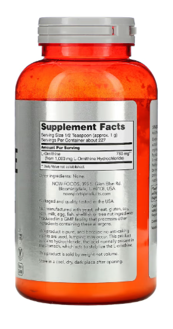 NOW Foods, Sports, L-Ornithine Powder, 8 oz (227 g)