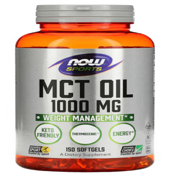 NOW Foods, Sports, MCT Oil, 1,000 mg, 150 Softgels