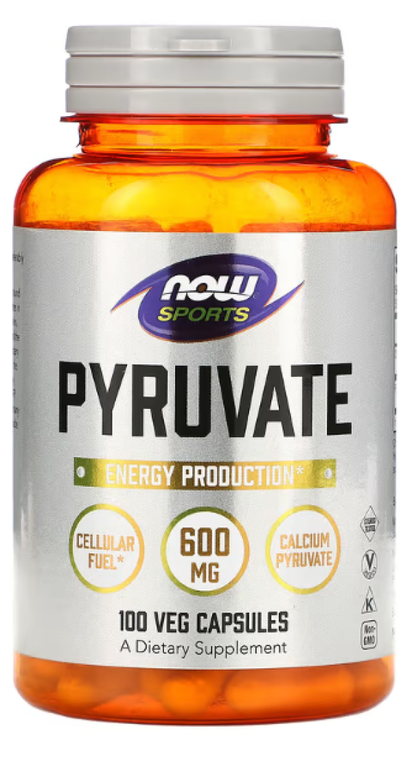 NOW Foods, Sports, Pyruvate, 600 mg, 100 Veg Capsules (300 mg per Capsule)