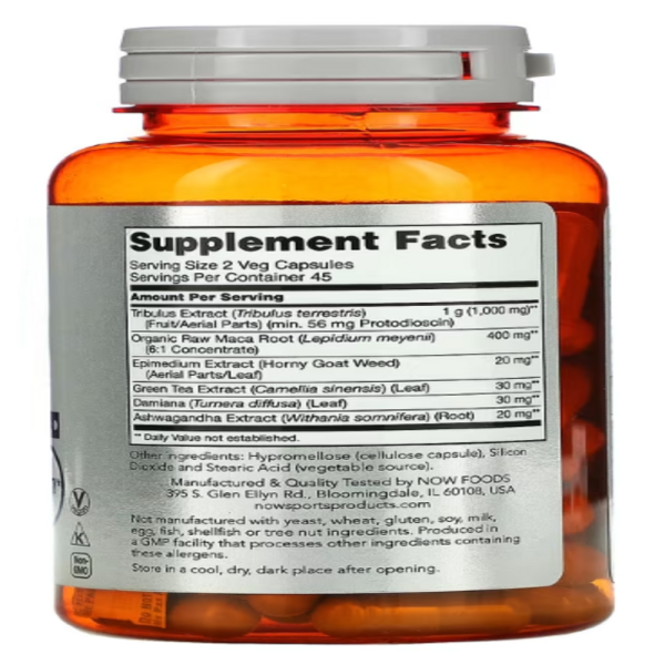 NOW Foods, Sports, Tribulus Extreme, Men's Health, 90 Veg Capsules