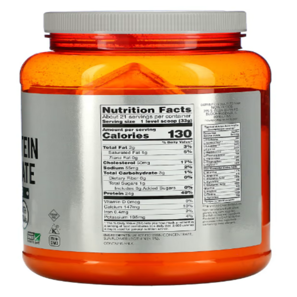 NOW Foods, Sports, Whey Protein Concentrate Protein Powder, Unflavored, 1.5 lbs (680 g)