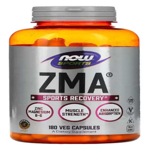 NOW Foods, Sports, ZMA, Sports Recovery, 180 Veg Capsules