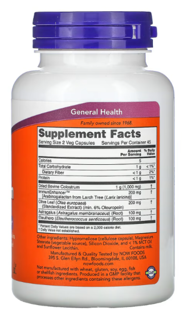 NOW Foods, Super Colostrum, 500 mg, 90 Veg Capsules