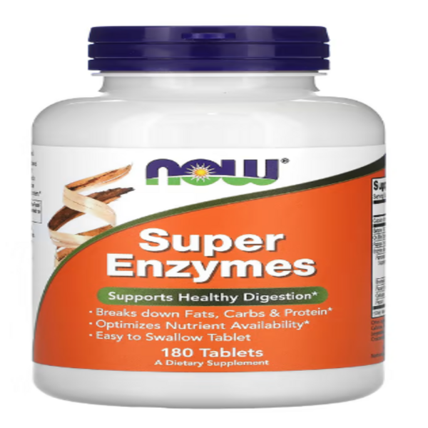 Now Foods, Super Enzymes, 180 Tablets