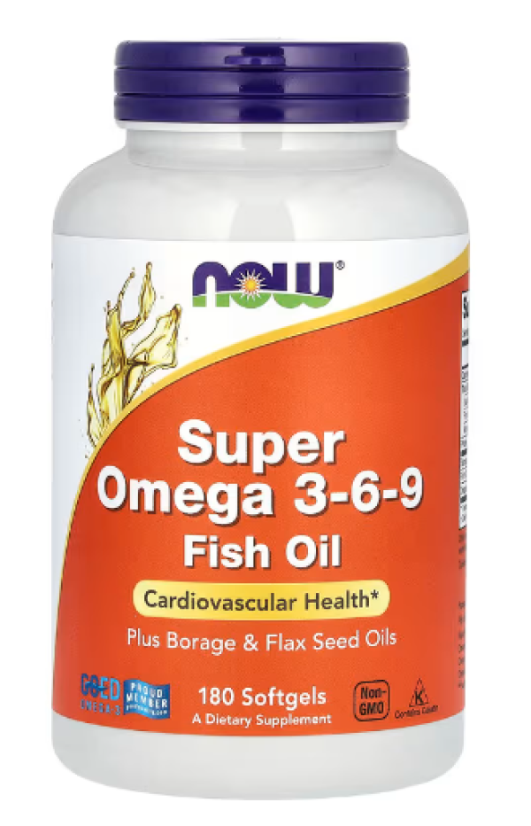 Now Foods, Super Omega 3 - 6 - 9, 1200 mg, 180 Softgels