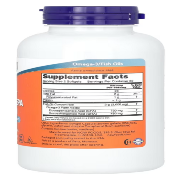NOW Foods, Super Omega EPA Fish Oil, 120 Softgels