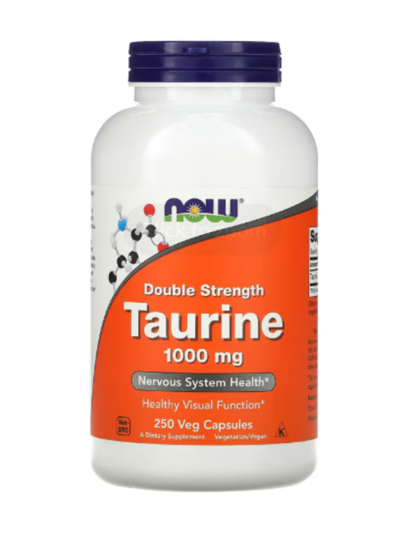 Now Foods, Taurine, Double Strength, 1000 mg, 250 Capsules