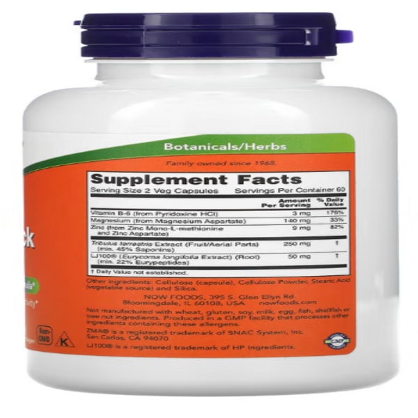 Now Foods, TestoJack 100, 120 Vcaps