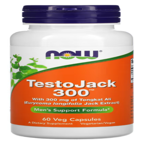 NOW Foods, TestoJack 300, 300 mg, 60 Veg Capsules