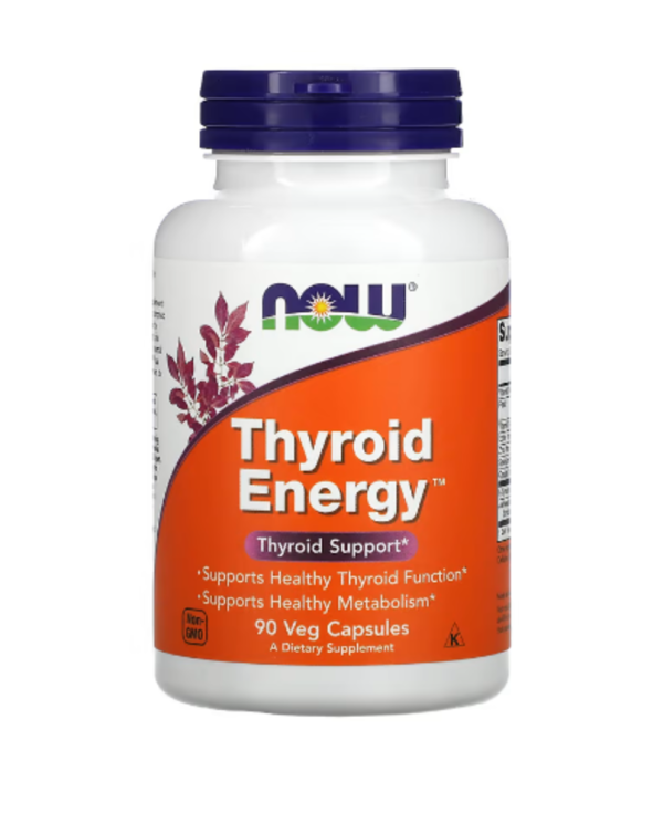 NOW Foods, Thyroid Energy, 90 Veg Capsules, Near EXP - Feb-2025
