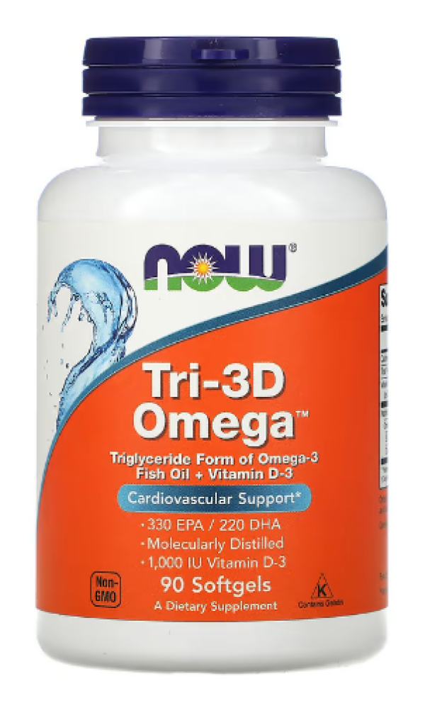 NOW Foods, Tri-3D Omega, 330 EPA / 220 DHA, 90 Softgels