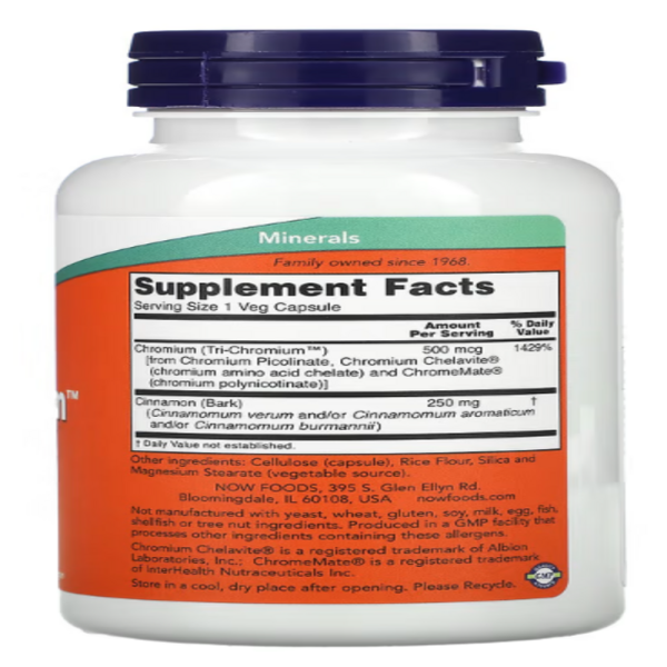 Now Foods, Tri-Chromium, 500 mcg, 180 Vcaps