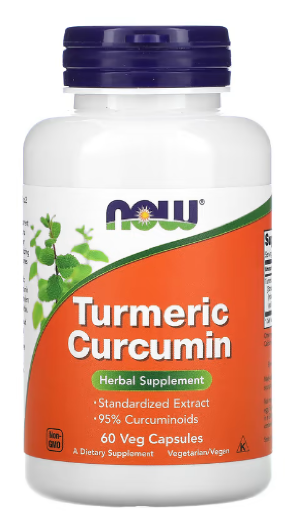 NOW Foods, Turmeric Curcumin, 60 Veg Capsules