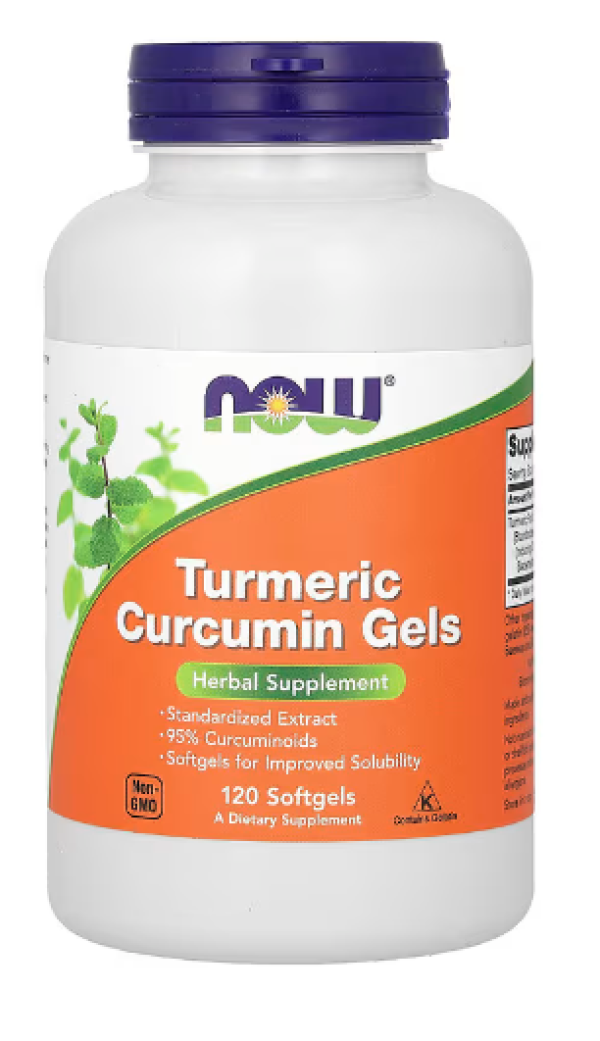 NOW Foods, Turmeric Curcumin Gels, 120 Softgels