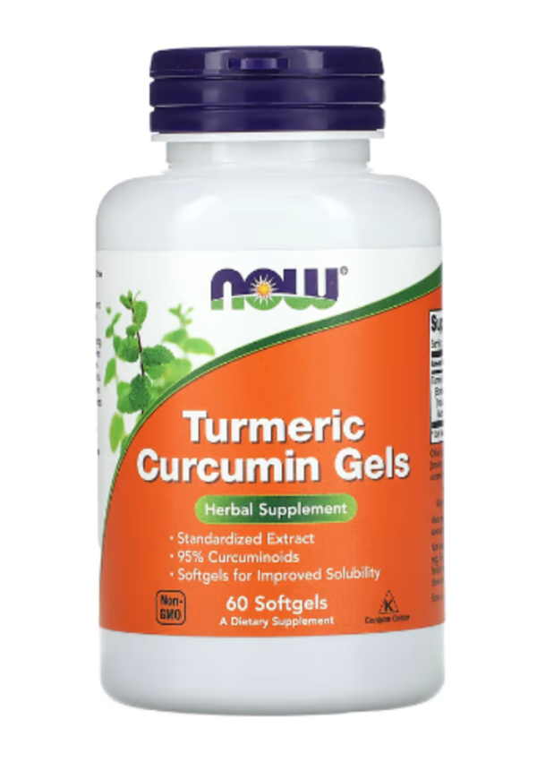 NOW Foods, Turmeric Curcumin Gels, 60 Softgels