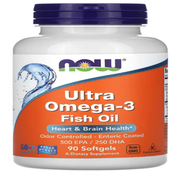 NOW Foods, Ultra Omega-3 Fish Oil, 90 Softgels