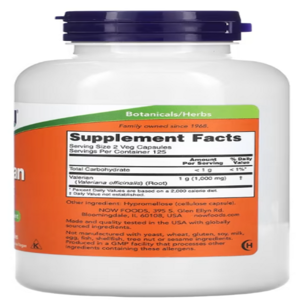 Now Foods, Valerian Root, 500 mg, 250 Capsules