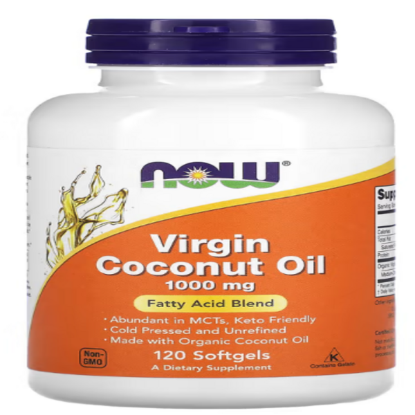Now Foods, Virgin Coconut Oil, 1000 mg, 120 Softgels