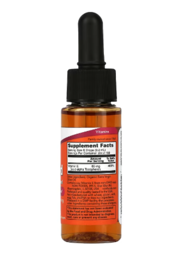 NOW Foods, Vitamin E Liquid, 60 mg (90 IU), 1 fl oz (30 ml)