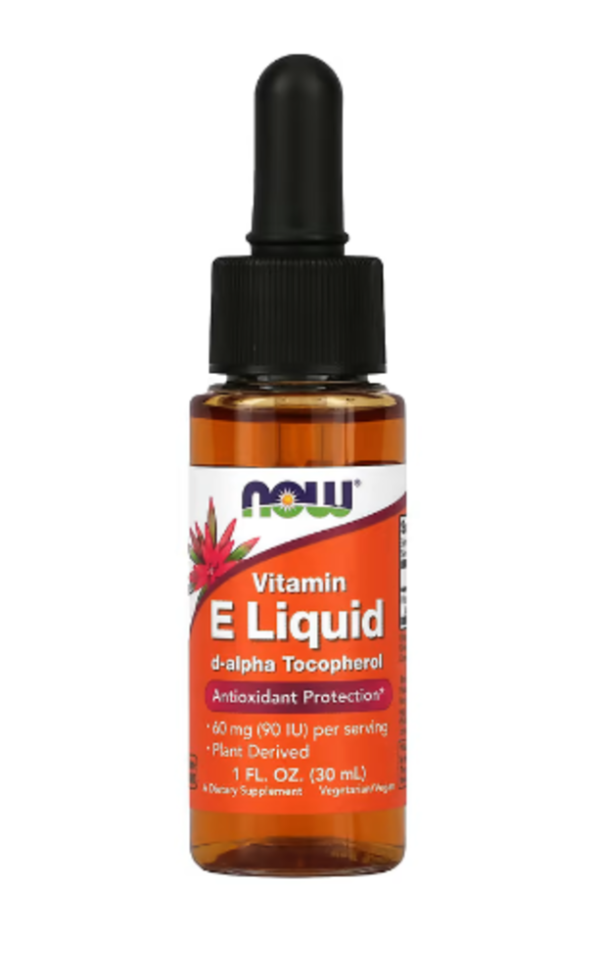 NOW Foods, Vitamin E Liquid, 60 mg (90 IU), 1 fl oz (30 ml)