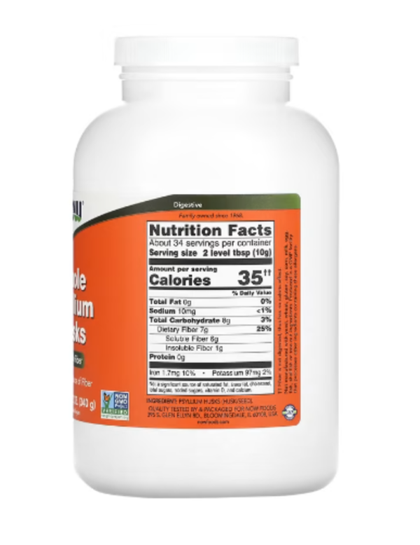 NOW Foods, Whole Psyllium Husks, 12 oz (340 g)