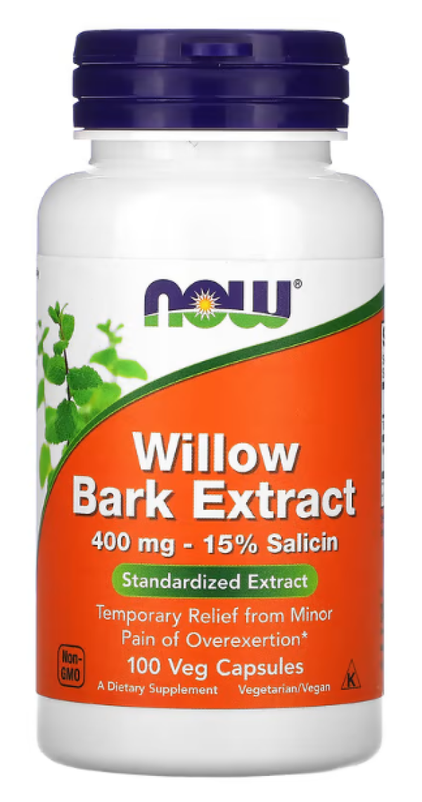 Now Foods, Willow Bark Extract, 400 mg, 100 Capsules