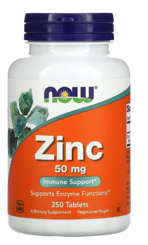 NOW Foods, Zinc, 50 mg, 250 Tablets