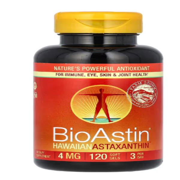 Nutrex Hawaii, BioAstin, Hawaiian Astaxanthin, 12 mg, 120 Soft Gels (4 mg per Soft Gel)