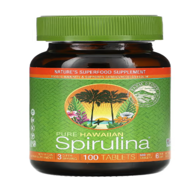 Nutrex Hawaii, Pure Hawaiian Spirulina, 500 mg, 100 Tablets