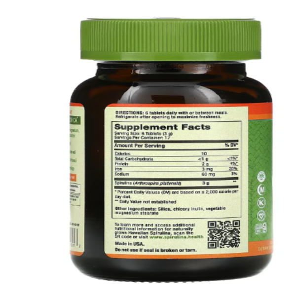 Nutrex Hawaii, Pure Hawaiian Spirulina, 500 mg, 100 Tablets