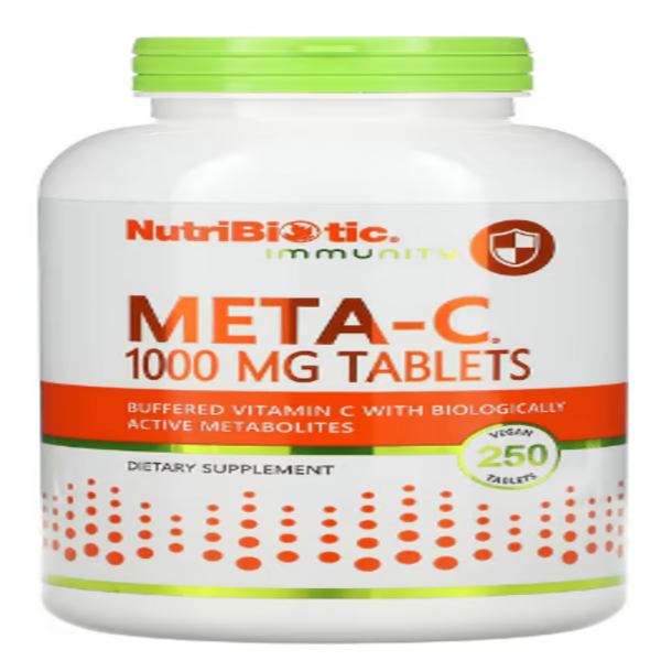 NutriBiotic, Immunity, Meta-C, 1,000 mg, 250 Vegan Tablets