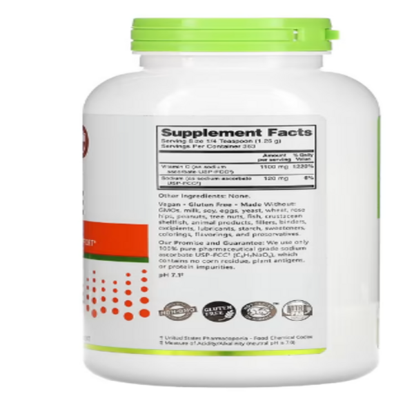 NutriBiotic, Immunity, Sodium Ascorbate, Crystalline Powder, 16 oz (454 g)