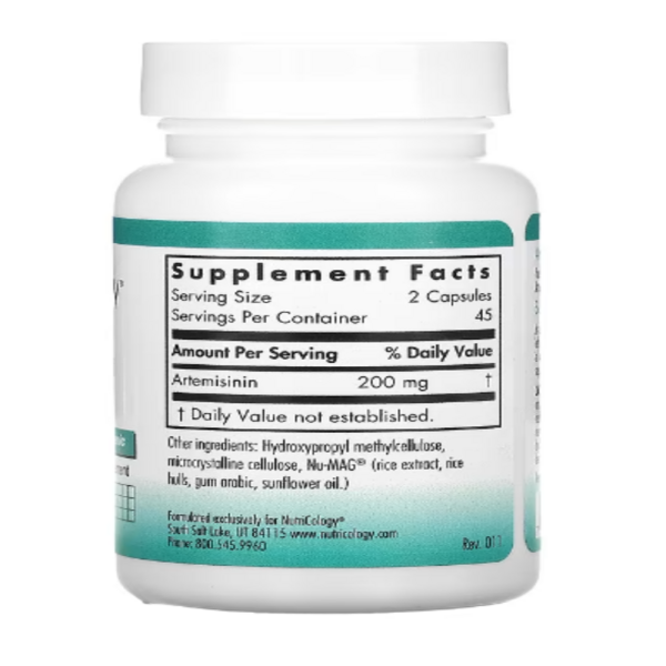 Nutricology, Artemisinin, 90 Vegetarian Capsules