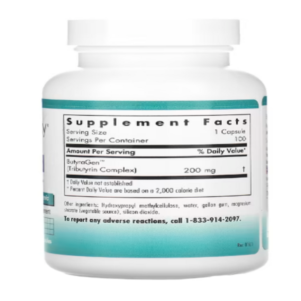 Nutricology, ButyrAid, 100 Delayed-Release Vegetarian Capsules