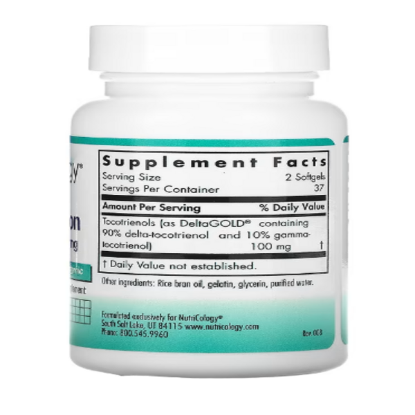 Nutricology, Delta-Fraction, Tocotrienols, 50 mg, 75 Softgels