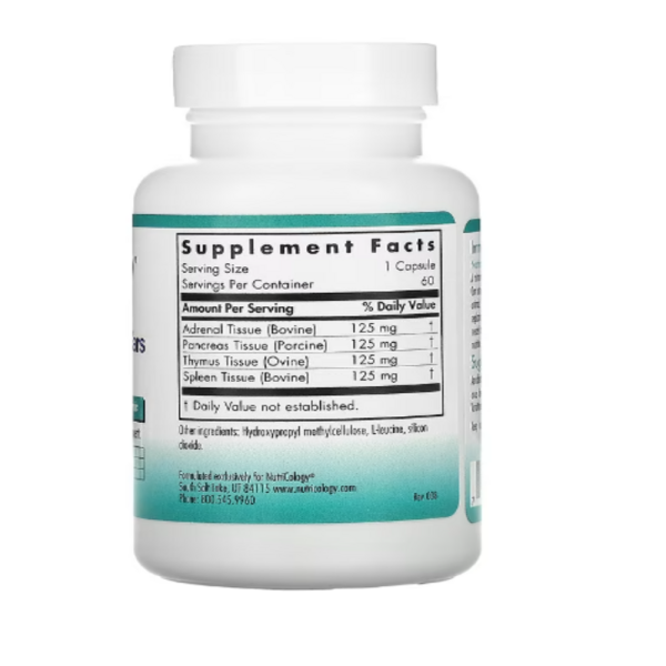 Nutricology, ImmoPlex Glandulars, 60 Vegicaps