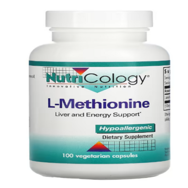 Nutricology, L-Methionine, 100 Vegetarian Capsules